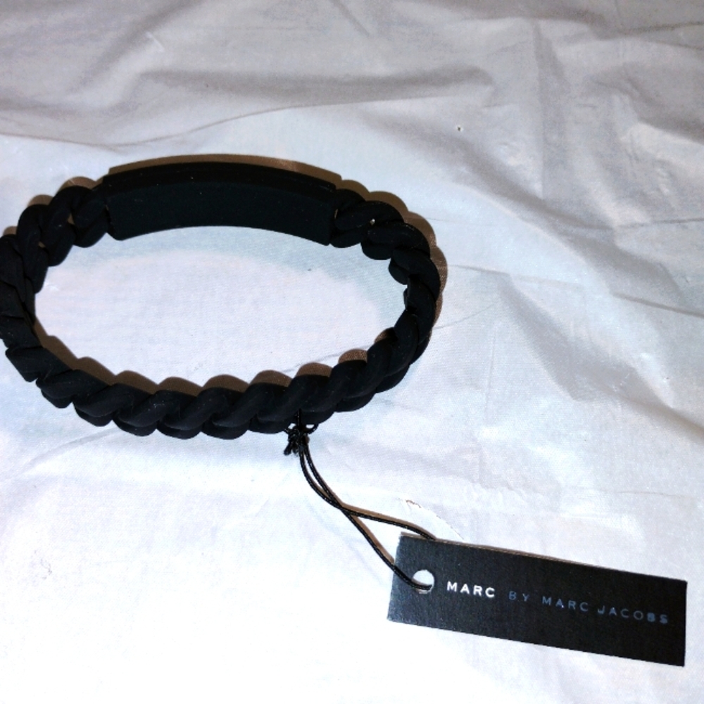 Marc by Marc Jacobs Black Woven Jewelry Bracelet
